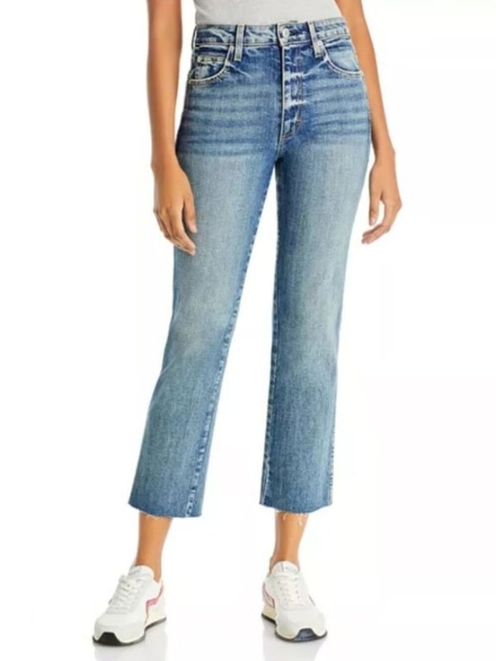 AMO Chloe Crop Raw Hem Jeans in Kismet 28